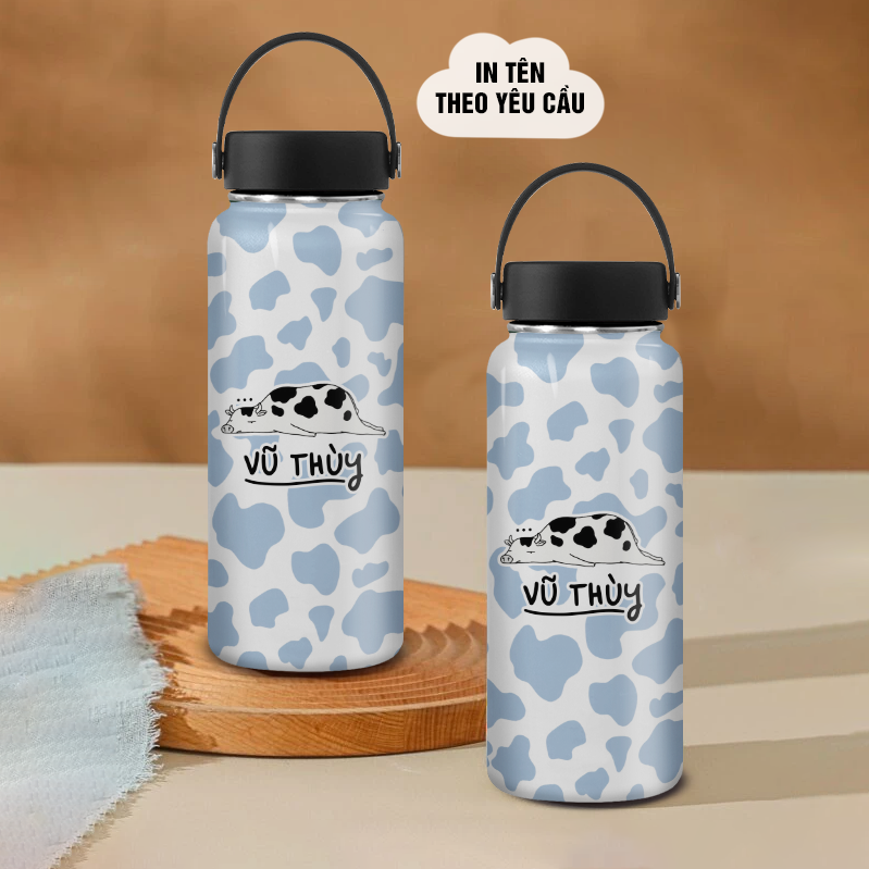 Bò sữa Ver 5 Go Drink Funny Cốc giữ nhiệt 740ml In tên, hình ảnh theo yêu cầu