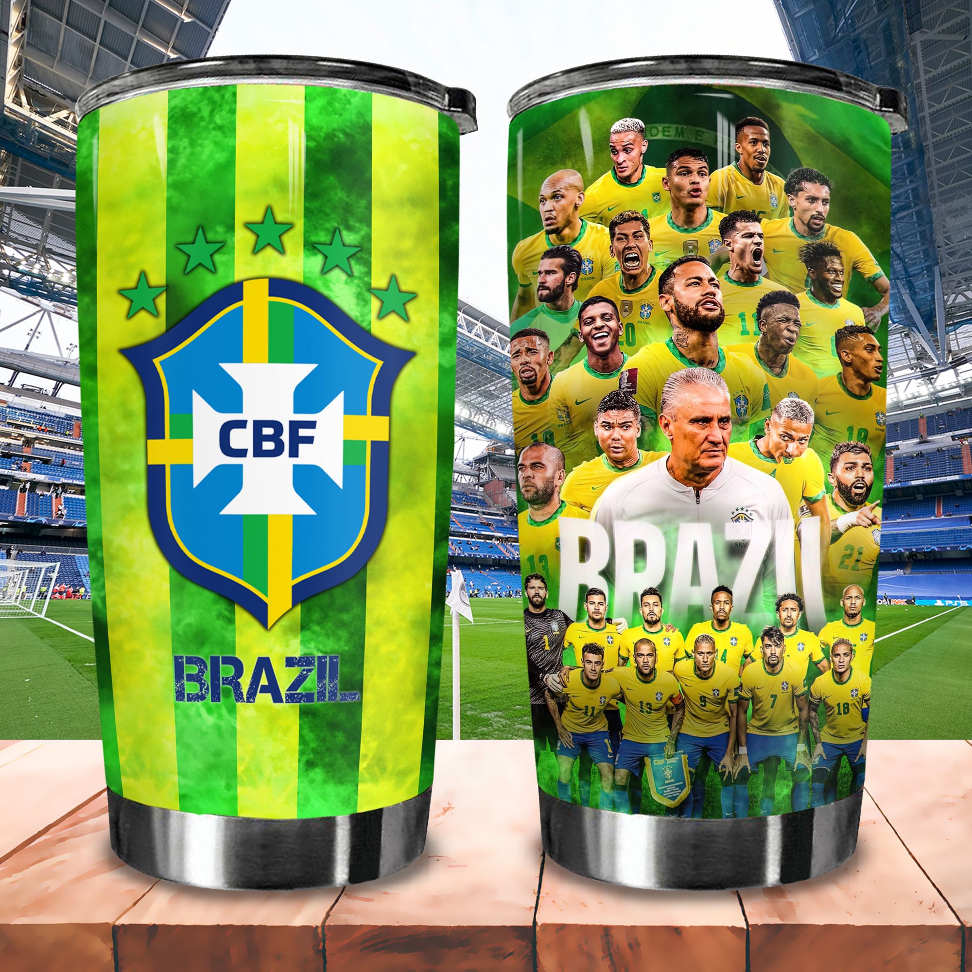 Ly Đội Tuyển Quốc Gia Kết Hợp Màu Cờ Go Drink Fans Bóng Đá Cốc giữ nhiệt 600ml In tên, hình ảnh theo yêu cầu