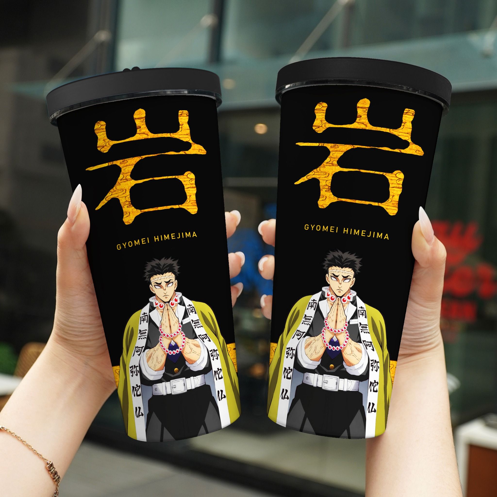 Demon Slayer Trụ Cột Kèm Chữ Hán Go Drink Anime Cốc giữ nhiệt 740ml In tên, hình ảnh theo yêu cầu