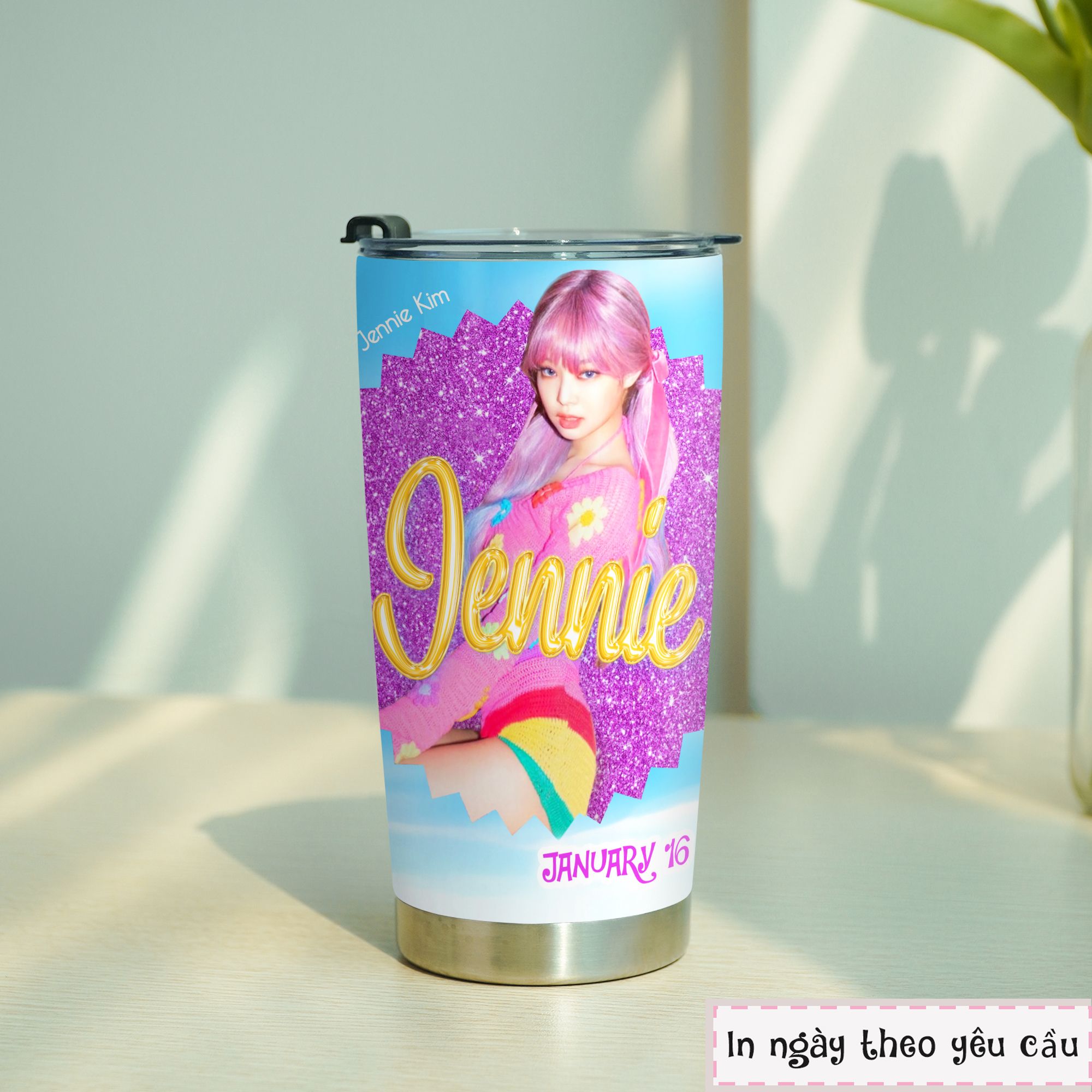 Blackpink Barbie Ver 2 Go Drink Cốc Giữ Nhiệt 600ml In tên, hình ảnh theo yêu cầu