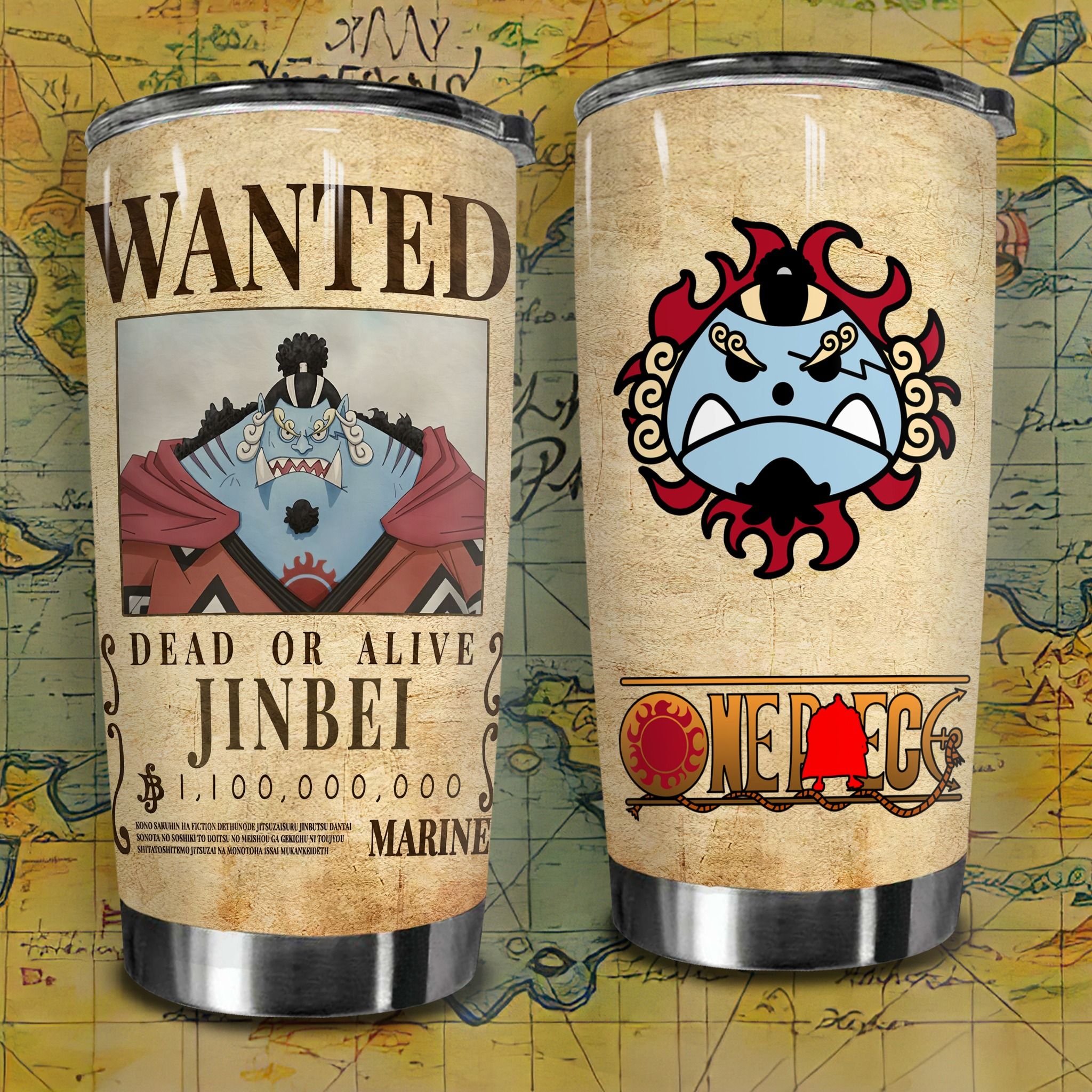 Jinbei Go Drink Anime Cốc Giữ Nhiệt 600ml In tên, hình ảnh theo yêu cầu