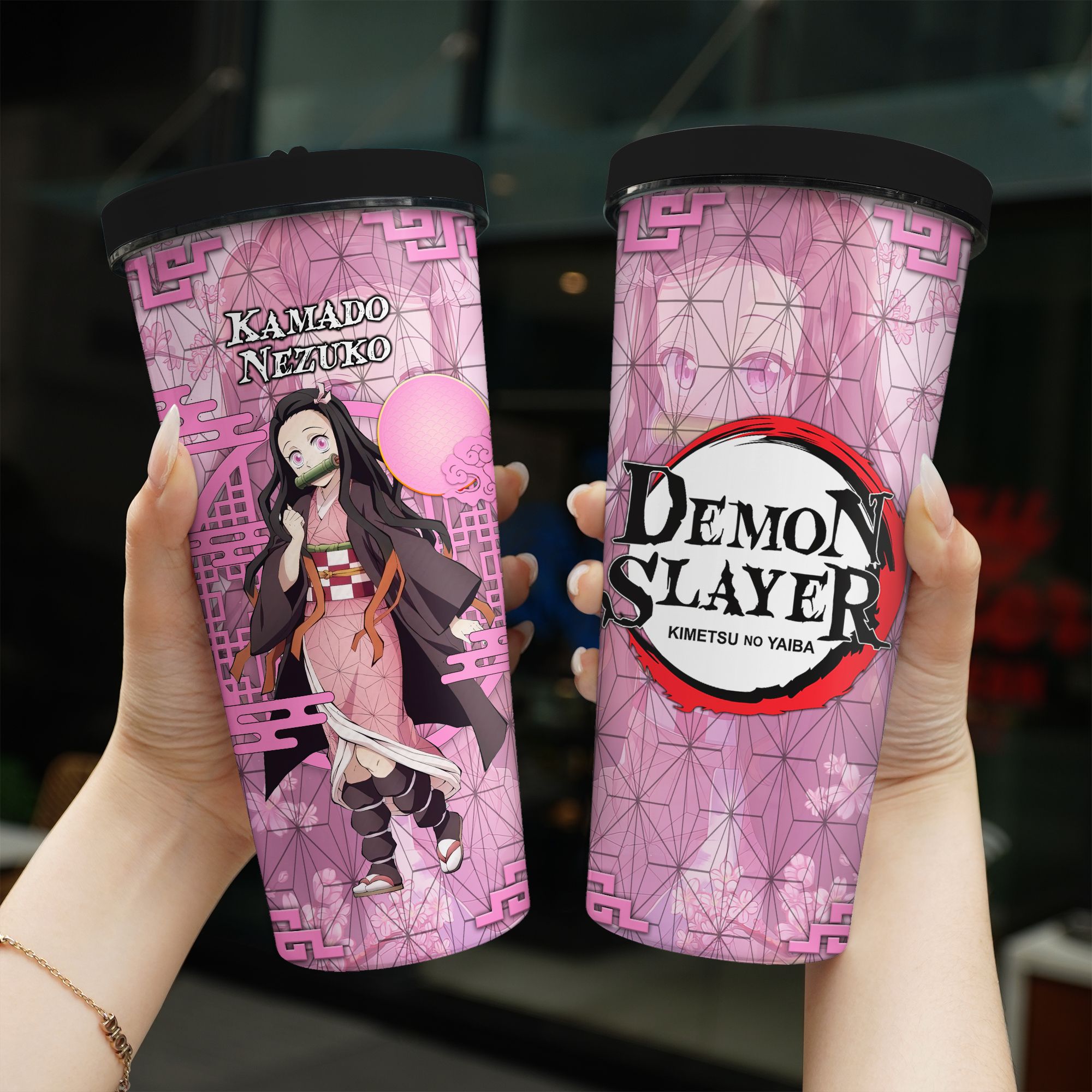 Demon Slayer N2308 Go Drink Anime Bình giữ nhiệt 950ml In Tên, Hình Ảnh Theo Yêu Cầu