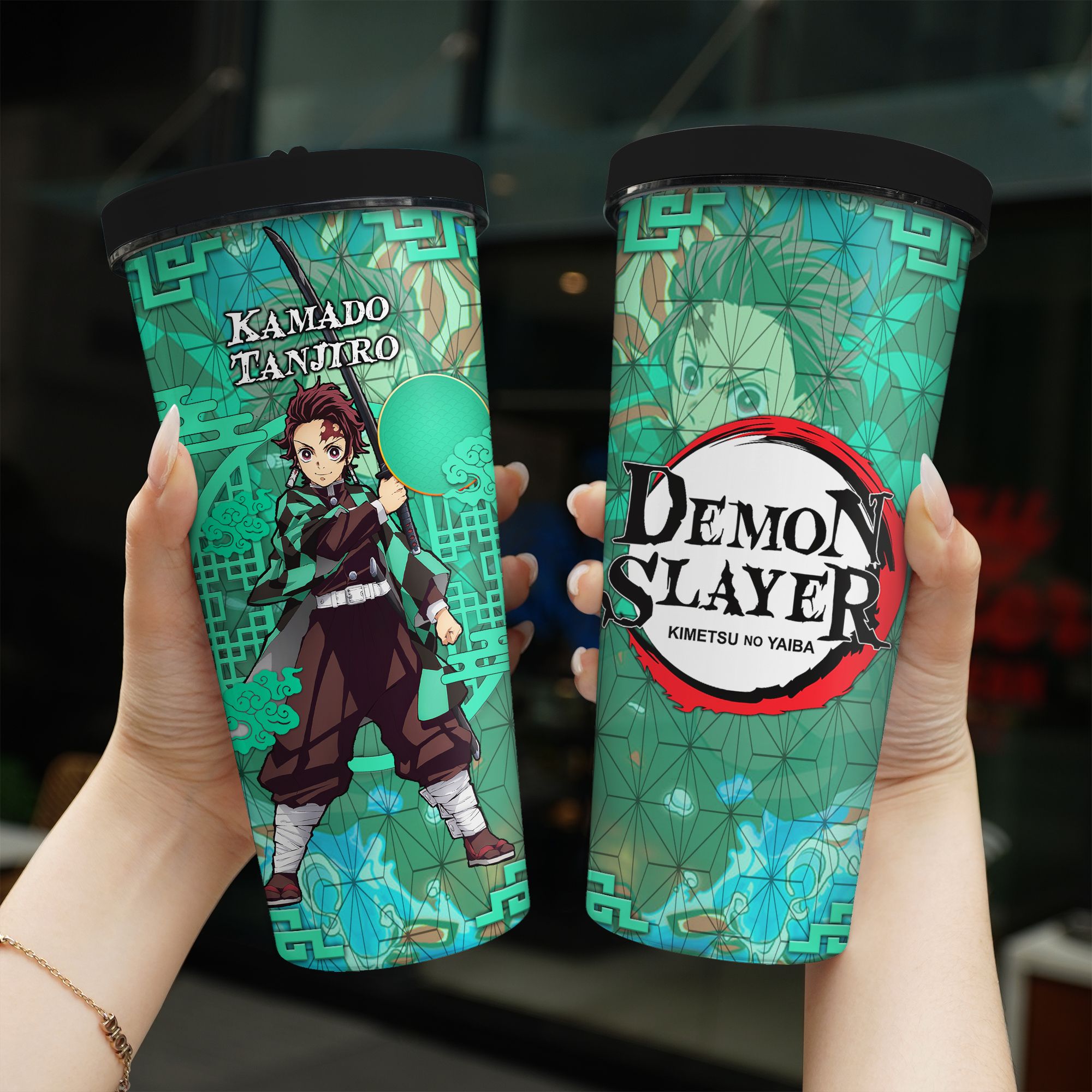 Demon Slayer N2308 Go Drink Anime Bình giữ nhiệt 950ml In Tên, Hình Ảnh Theo Yêu Cầu
