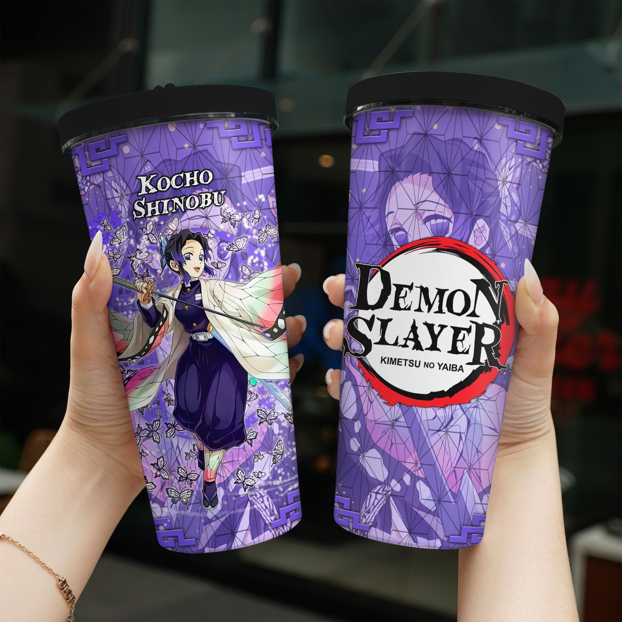 Demon Slayer N2308 Go Drink Anime Bình giữ nhiệt 950ml In Tên, Hình Ảnh Theo Yêu Cầu