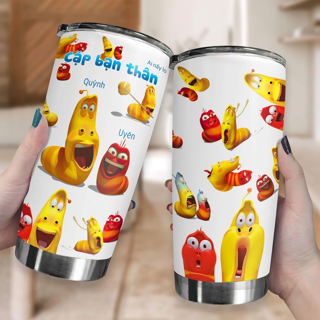 Larva bạn thân Go Drink Movie Cốc giữ nhiệt 600ml In tên, hình ảnh theo yêu cầu
