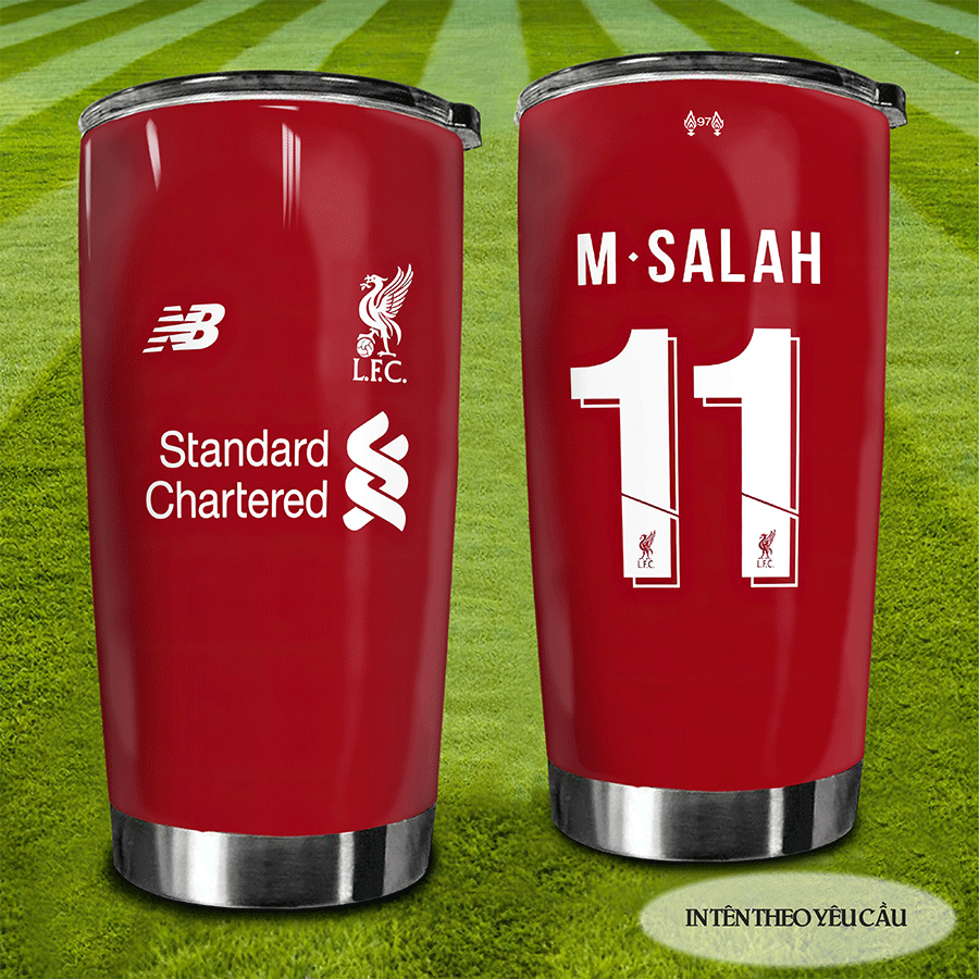 Áo Đội Bóng Liverpool Go Drink Fans Bóng Đá Cốc giữ nhiệt 600ml In tên, hình ảnh theo yêu cầu