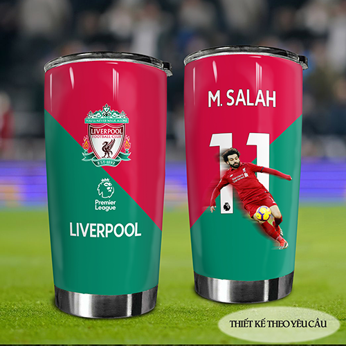 Mùa Giải Đội liverpool In Hình Cầu Thủ Go DrinkFans Bóng Đá Cốc Giữ Nhiệt 600ml In tên, hình ảnh theo yêu cầu