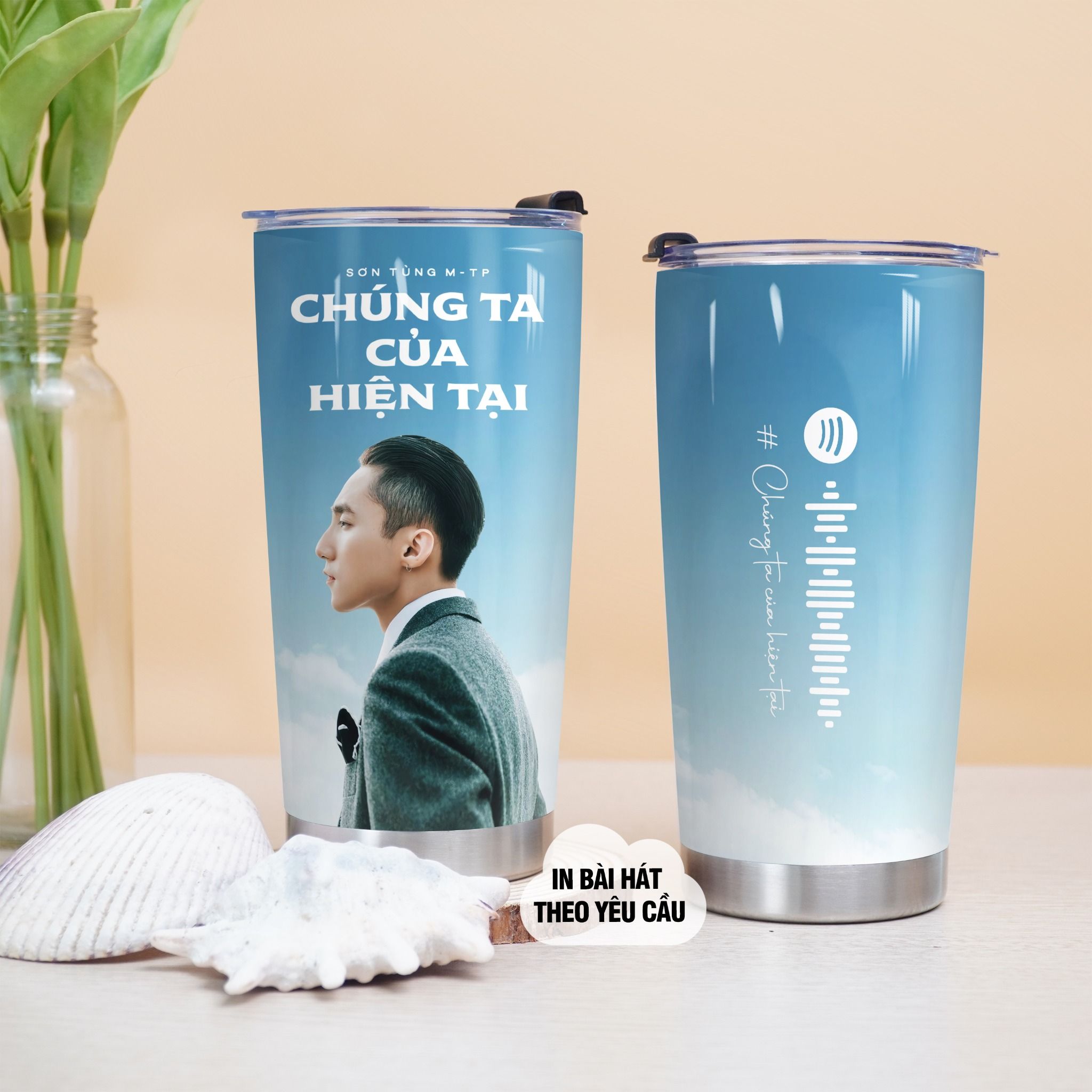 Chúng ta của hiện tại Go Drink Người nổi tiếng/Idol Cốc giữ nhiệt 600ml In tên, hình ảnh theo yêu cầu