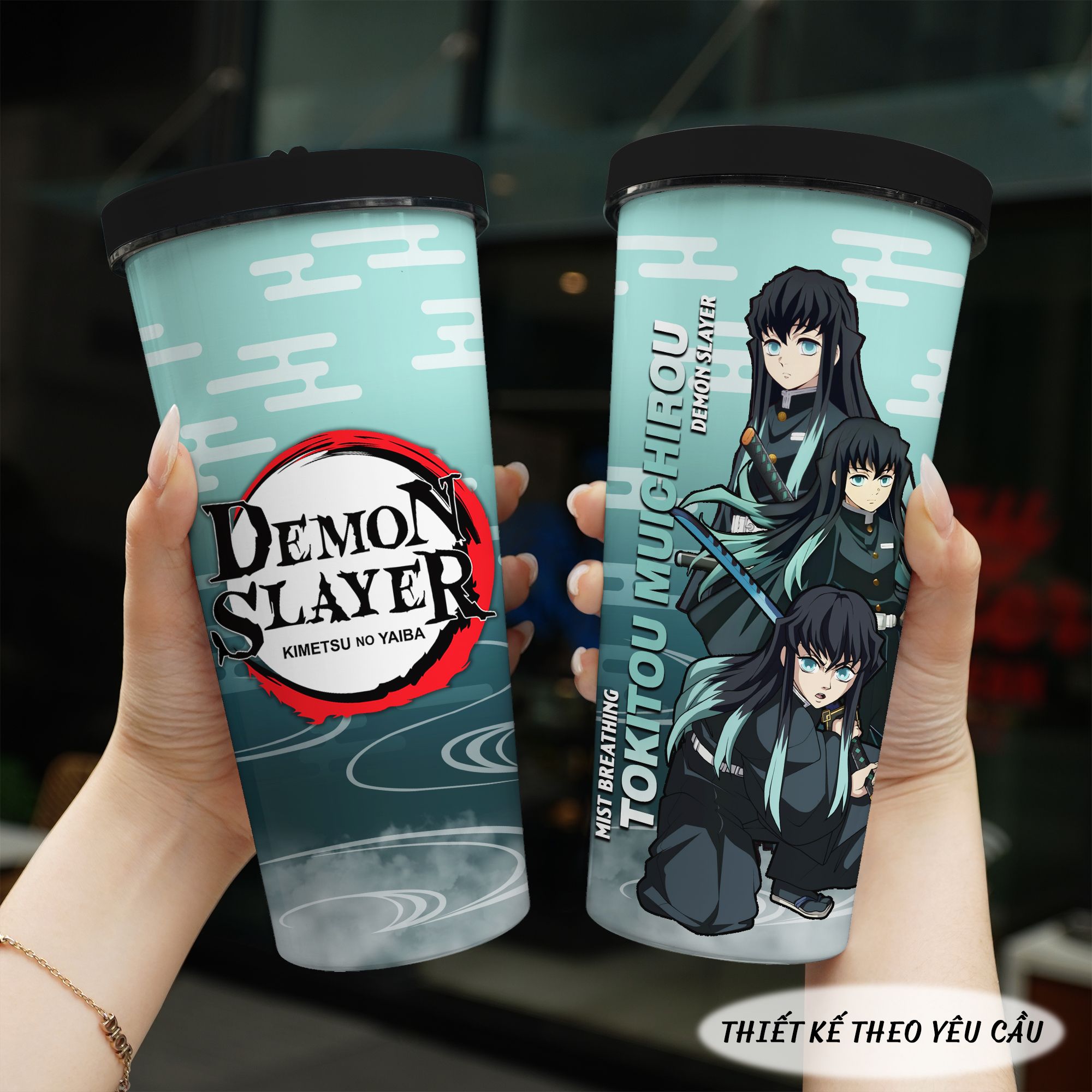 Ly Giữ Nhiệt Demon Slayer Sát Đoàn Quỷ Go Drink Ly giữ nhiệt 740ml In Tên, Hình Ảnh Theo Yêu Cầu