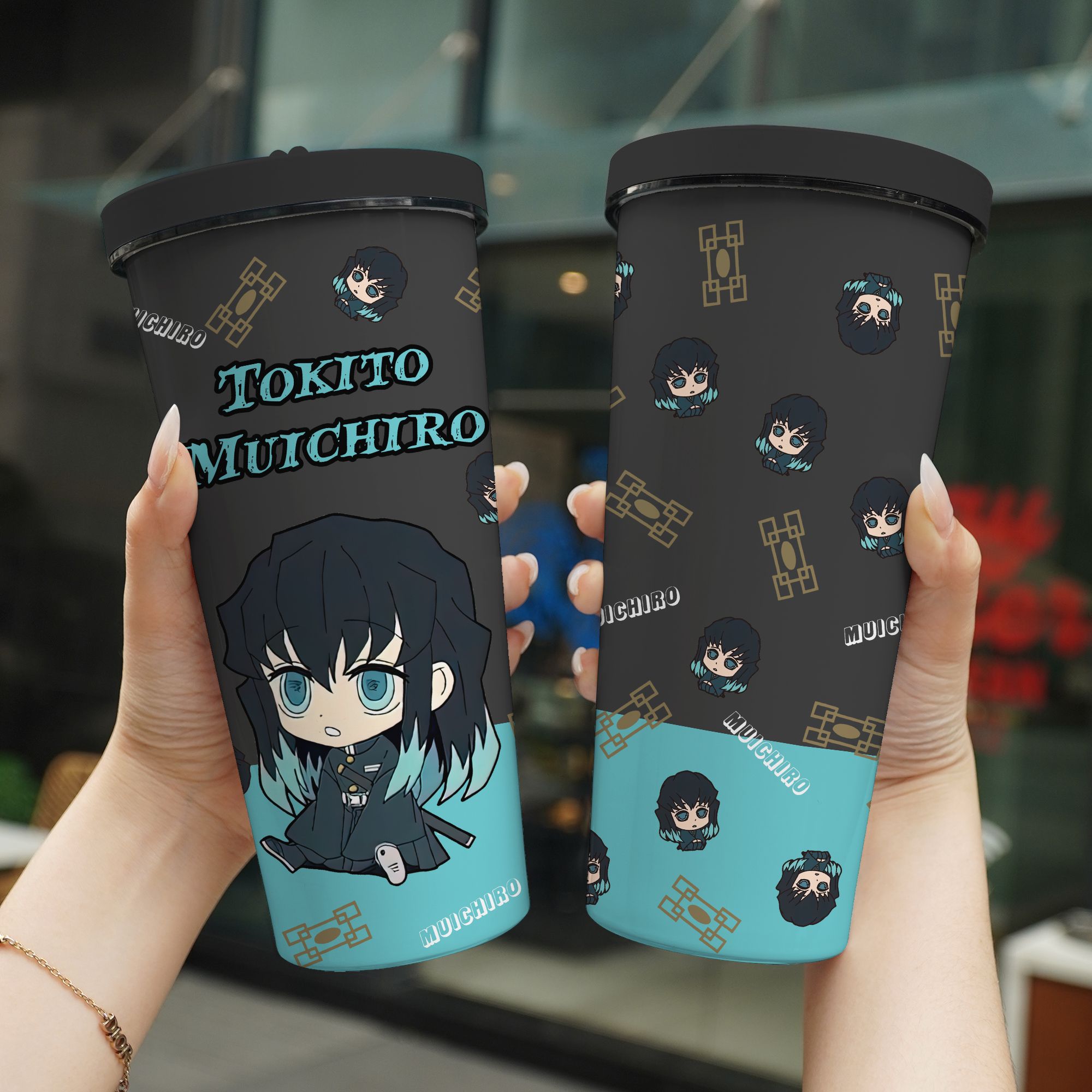 Muichiro Demon Slayer Chibi Go Drink Anime Cốc giữ nhiệt 740ml In tên, hình ảnh theo yêu cầu