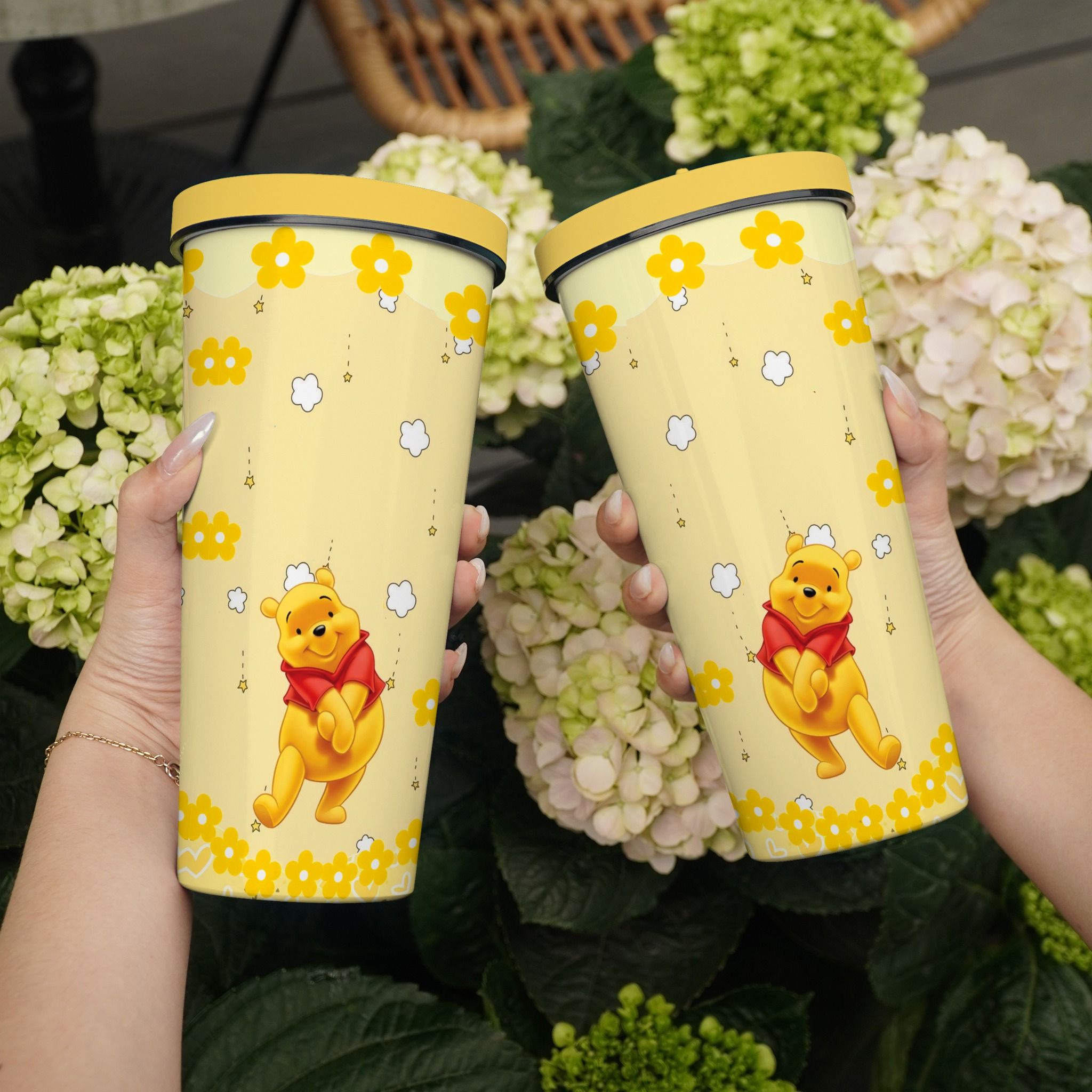 Pooh Go Drink Funny Ly Giữ Nhiệt 740ml In tên, hình ảnh theo yêu cầu