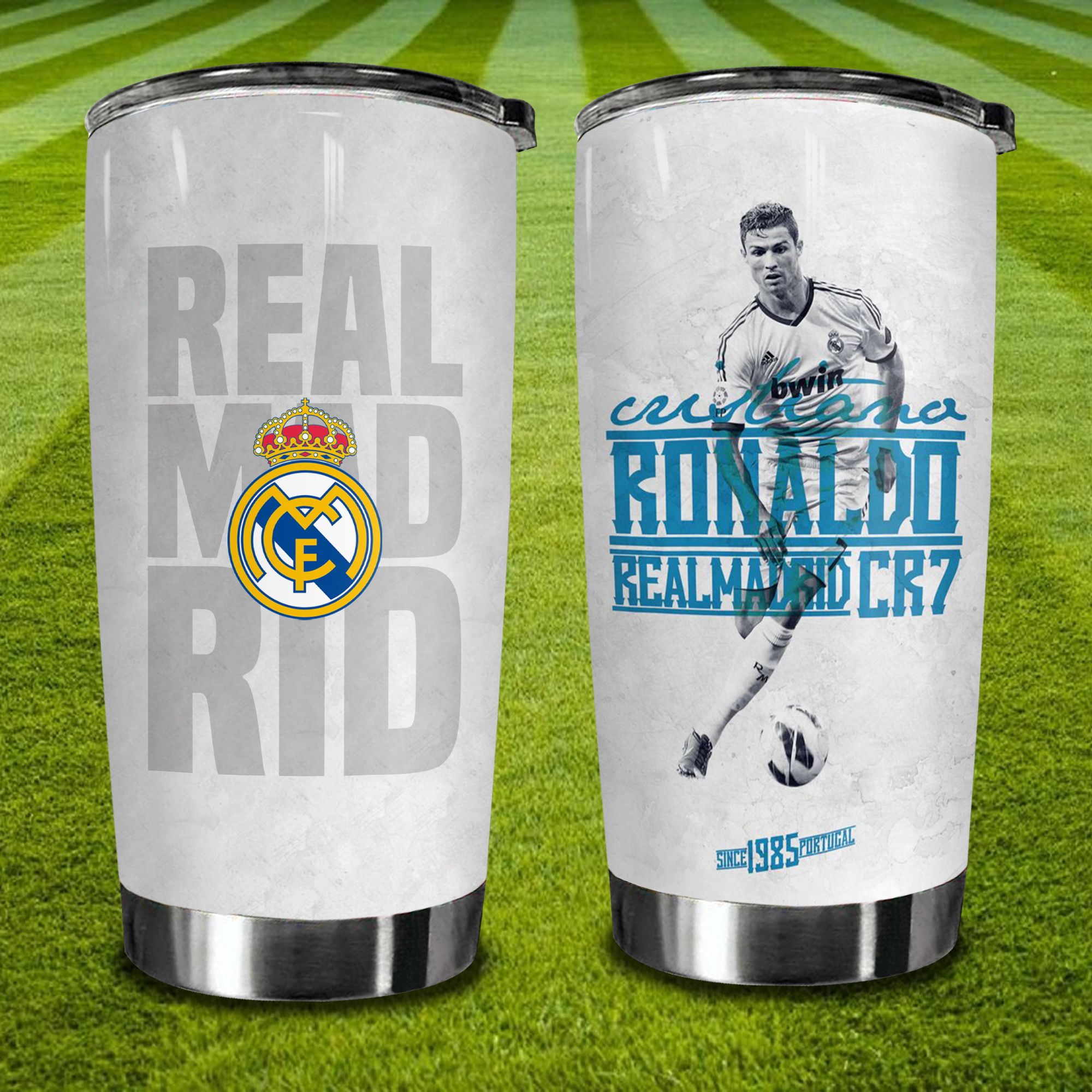 Real Copa Del Rey 7 Go Drink Bóng đá Cốc Giữ Nhiệt 600ml In tên, hình ảnh theo yêu cầu