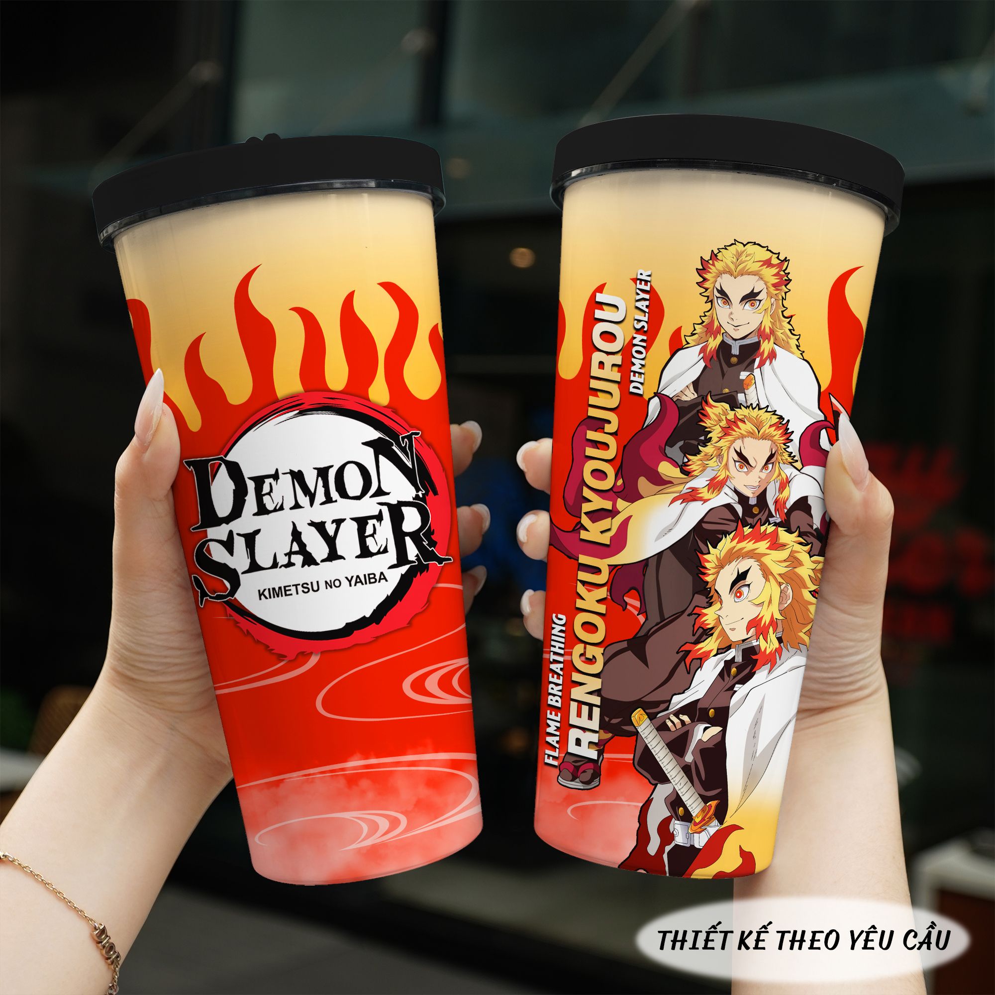 Ly Giữ Nhiệt Demon Slayer Sát Đoàn Quỷ Go Drink Ly giữ nhiệt 740ml In Tên, Hình Ảnh Theo Yêu Cầu