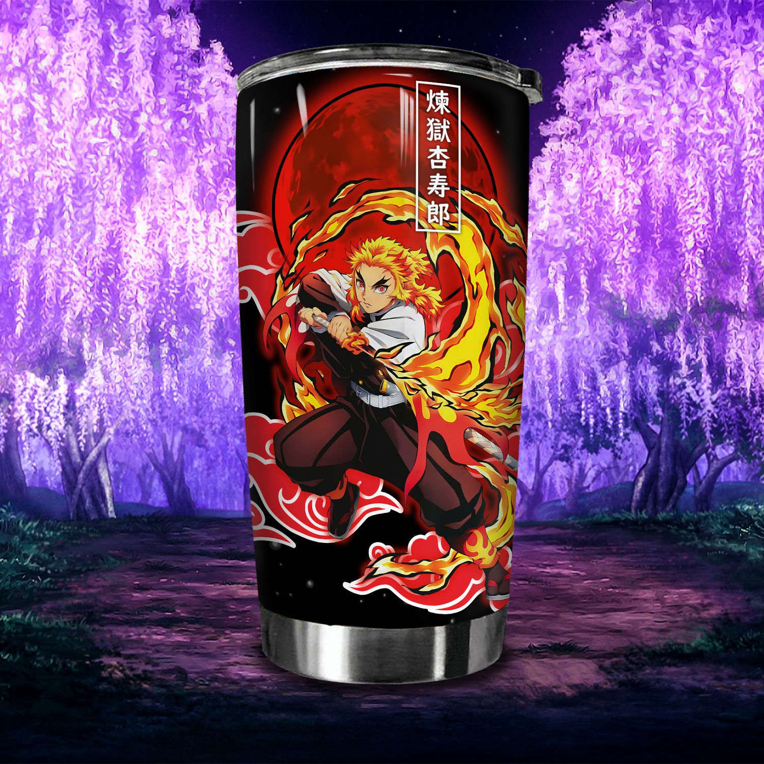 Rengoku Go Drink Anime cốc giữ nhiệt 600ml In tên, hình ảnh theo yêu cầu