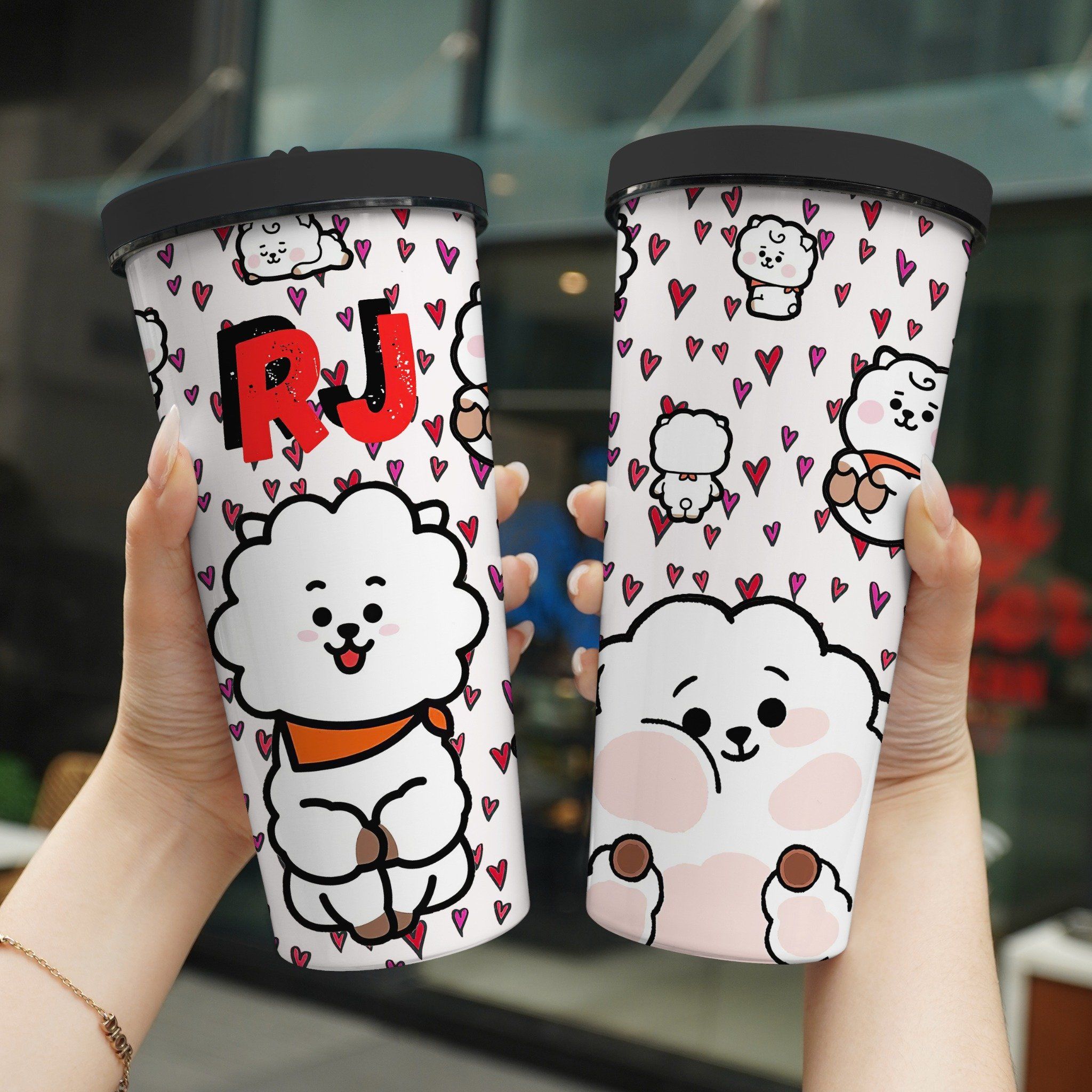 RJ BT21 Go Drink funny Cốc Giữ Nhiệt 740ml In tên, hình ảnh theo yêu cầu