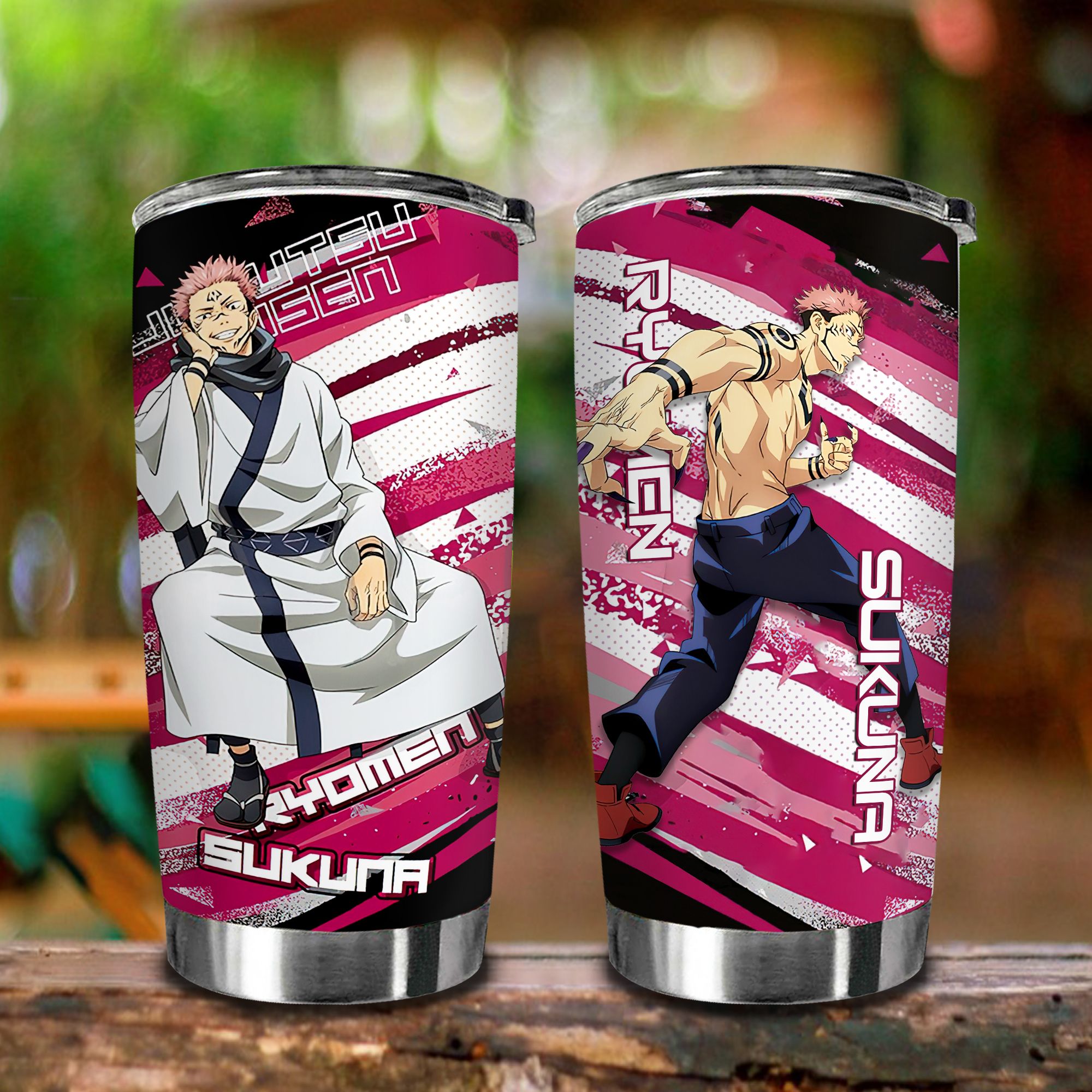 Chú Thuật Hồi Chiến Go Drink Anime Cốc giữ nhiệt 600ml In tên, hình ảnh theo yêu cầu