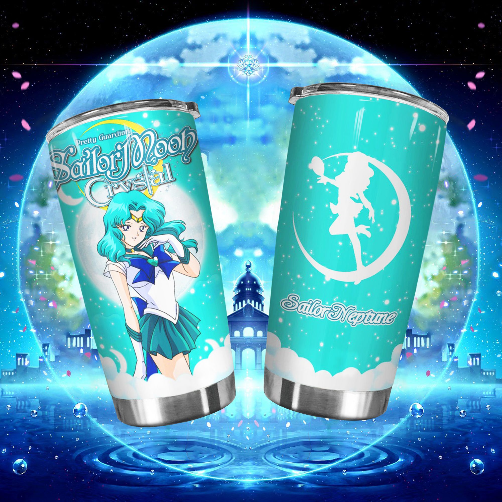 Thủy thủ mặt trăng Go Drink Anime Cốc giữ nhiệt 600ml In tên, hình ảnh theo yêu cầu