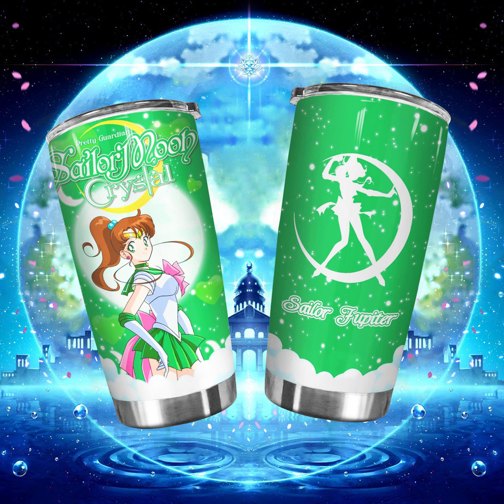 Thủy thủ mặt trăng Go Drink Anime Cốc giữ nhiệt 600ml In tên, hình ảnh theo yêu cầu