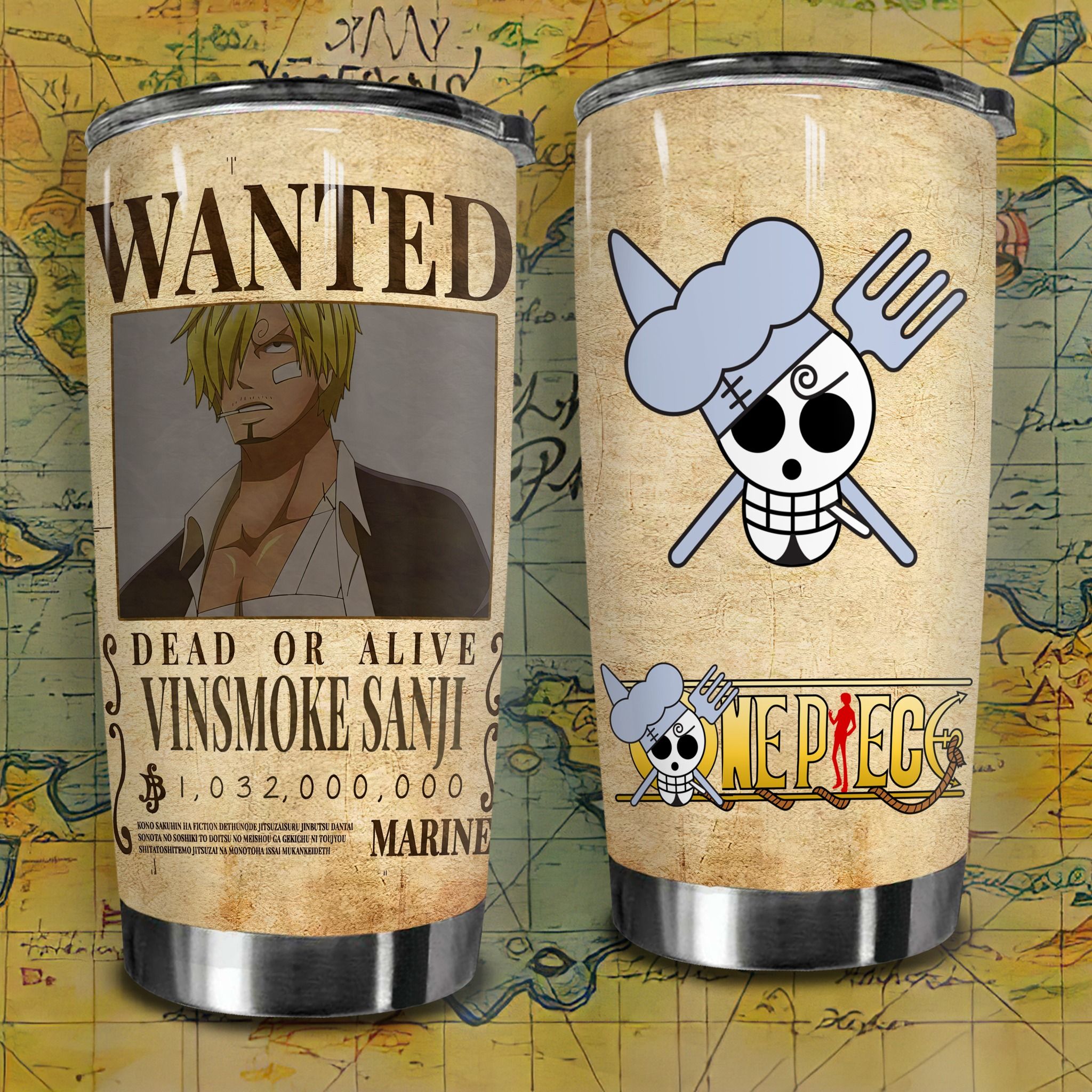 Sanji Go Drink Anime Cốc Giữ Nhiệt 600ml In tên, hình ảnh theo yêu cầu