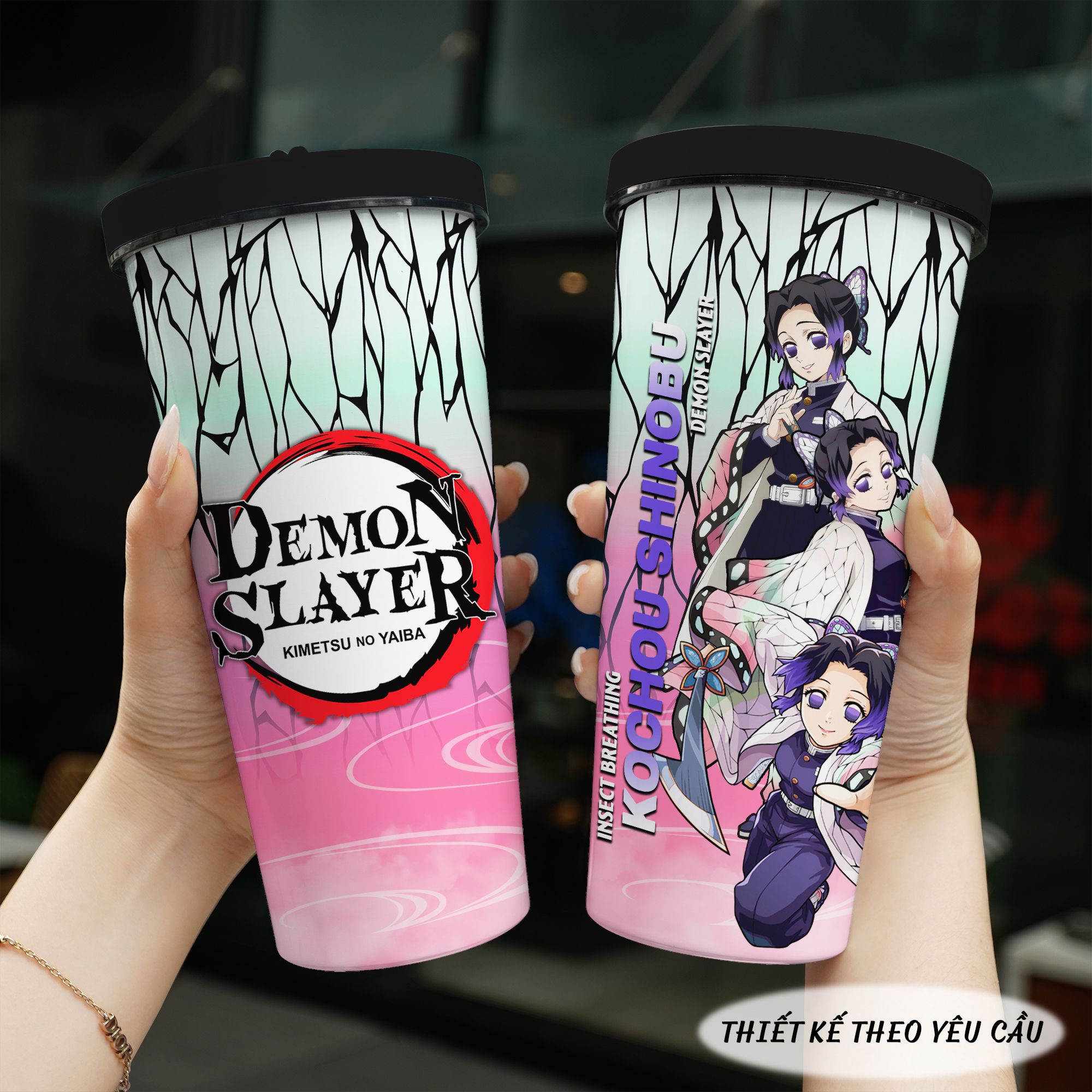 Ly Giữ Nhiệt Demon Slayer Sát Đoàn Quỷ Go Drink Ly giữ nhiệt 740ml In Tên, Hình Ảnh Theo Yêu Cầu