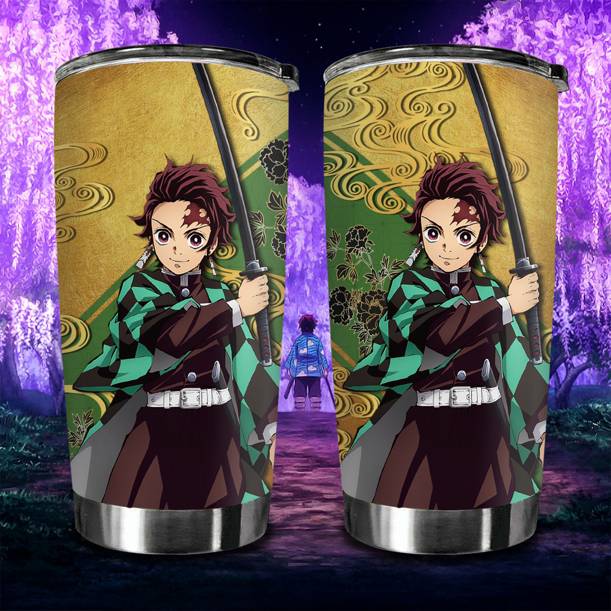 Tanjoro Go Drink Anime cốc giữ nhiệt 600ml In tên, hình ảnh theo yêu cầu