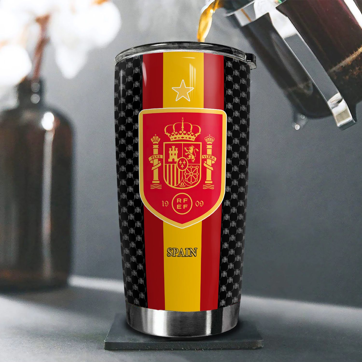 Đội tuyển quốc gia Ly Bóng Đá Go Drink Fans Bóng Đá Cốc giữ nhiệt 600ml In tên, hình ảnh theo yêu cầu