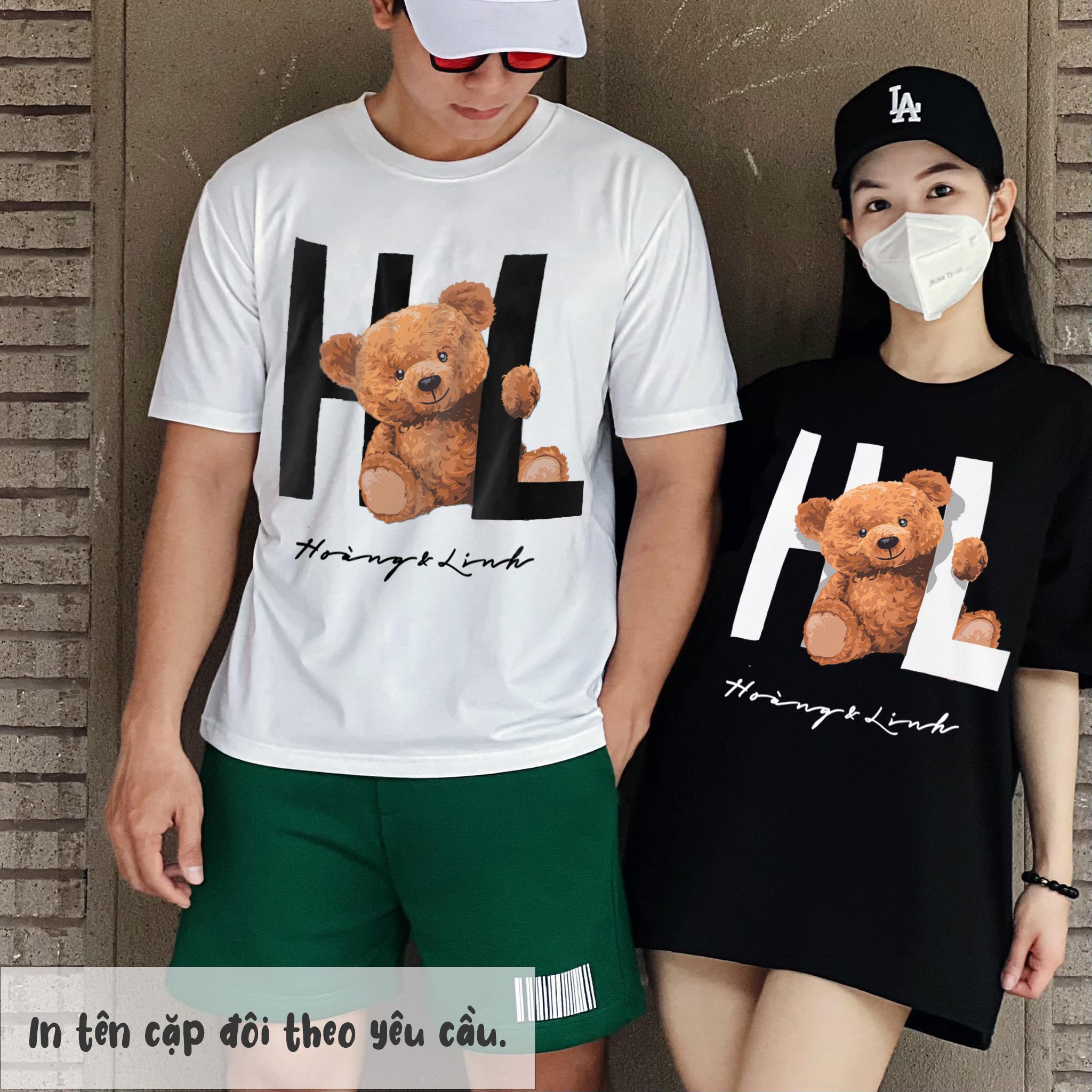 Tên và gấu Phong cách sống BeatyTee In tên, hình ảnh theo yêu cầu