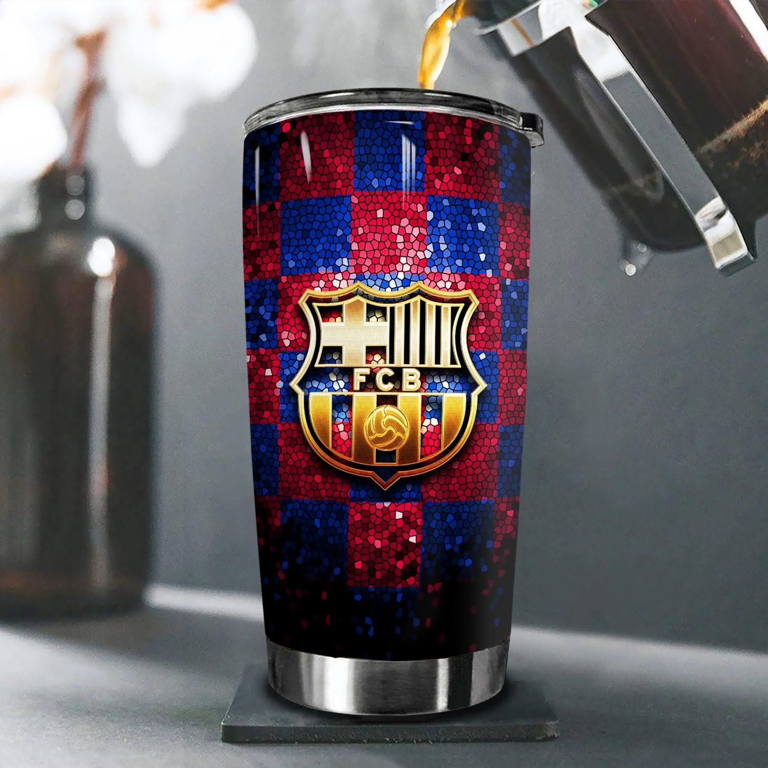 Logo CLB Barca Go Drink Cốc Giữ Nhiệt 600ml In tên, hình ảnh theo yêu cầu