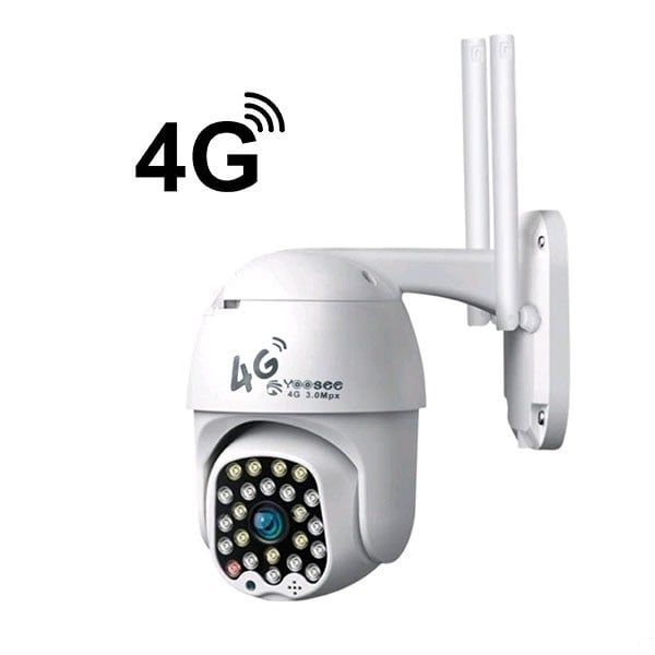 Camera dùng sim 4g + Lan ngoài trời có màu ban đêm ( Yoosee I D32S/4G )