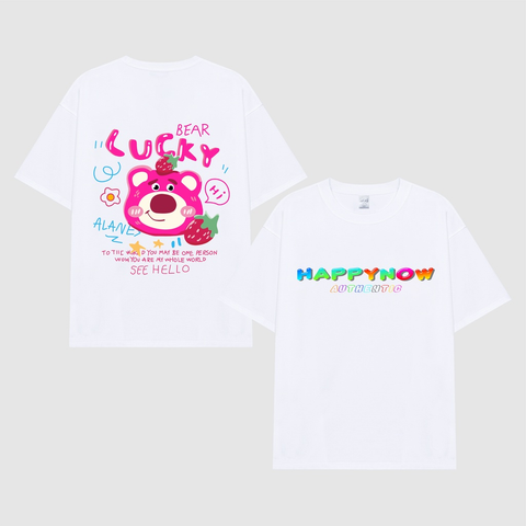 Áo Thun NhiStore - Lucky Bear - Tee - White