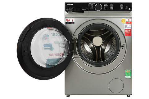 Máy giặt sấy Toshiba Inverter giặt 10.5 kg - sấy 7 kg TWD-BM115GF4V(SK)
