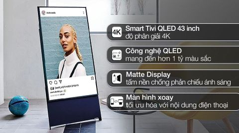 Smart Tivi Samsung The Sero QLED 4K 43 inch QA43LS05B [ 43LS05B ] - Chính Hãng