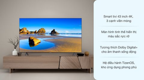 Smart Tivi Samsung UHD 4K 43 inch UA43AU7000 [ 43AU7000 ] - Chính Hãng