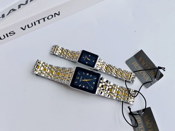  Đồng hồ đôi Bulova Quadra Diamond Dial Two Tone Watch 98D154& 98P177 