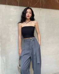 Quần dài ống suông nữ Hana Pants QD018 kèm đai lưng, form dáng rộng trendy - Uni By Heart