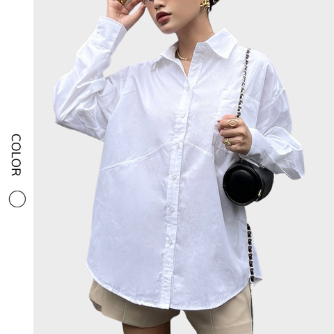 Áo sơ mi oversize Jolie Shirt SMI016 dáng rộng trendy, thoải mái dễ phối đồ - Uni By Heart