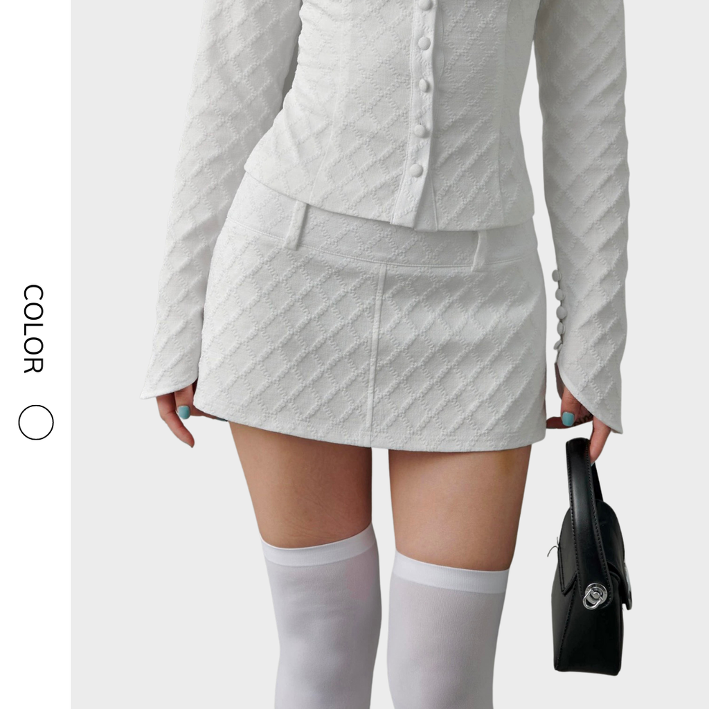 Chân váy gấm Flora CVT01 thiết kế trẻ trung, hiện đại - Uni By Heart