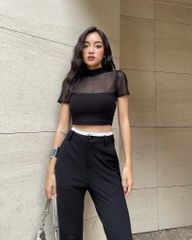 Quần dài ống loe Lisa Pants QD019 thiết kế cạp đôi, chất liệu dày dặn, mềm mịn, kiểu dáng hiện đại - Uni By Heart