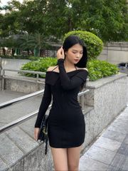 Đầm body Gina Dress VTV01 thiết kế dây buộc cổ, váy ôm body, chất liệu thun gân kép - Uni By Heart