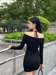 Đầm body Gina Dress VTV01 thiết kế dây buộc cổ, váy ôm body, chất liệu thun gân kép - Uni By Heart