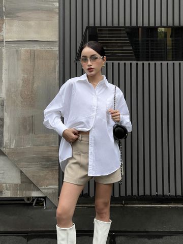 Áo sơ mi oversize Jolie Shirt SMI016 dáng rộng trendy, thoải mái dễ phối đồ - Uni By Heart