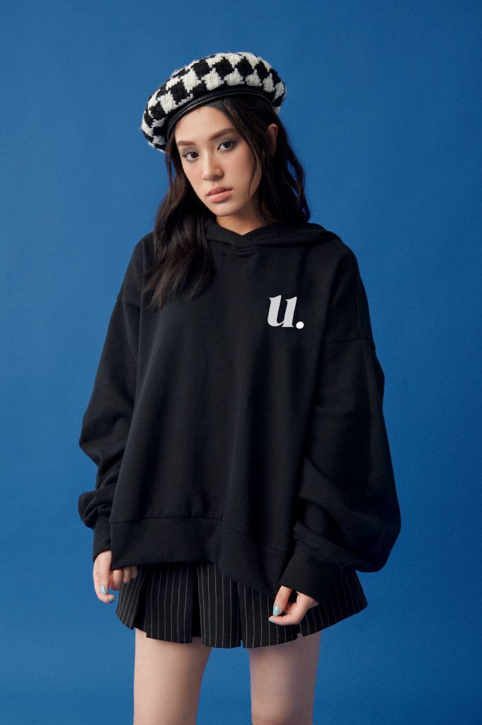 Áo hoodie nỉ bông Luzi AHD01 chất liệu dày dặn, form rộng - Uni By Heart