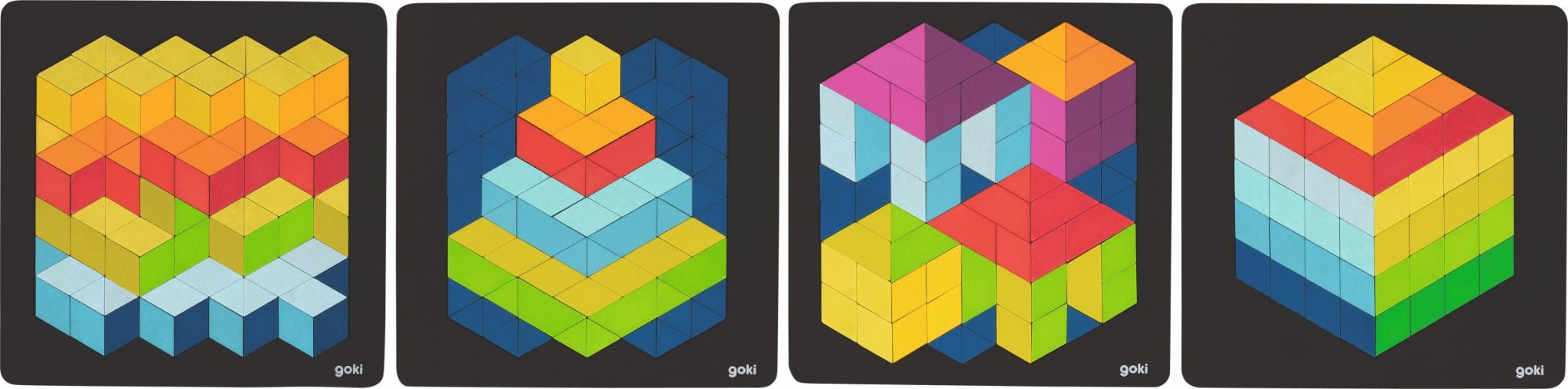 3D câu đố bằng gỗ