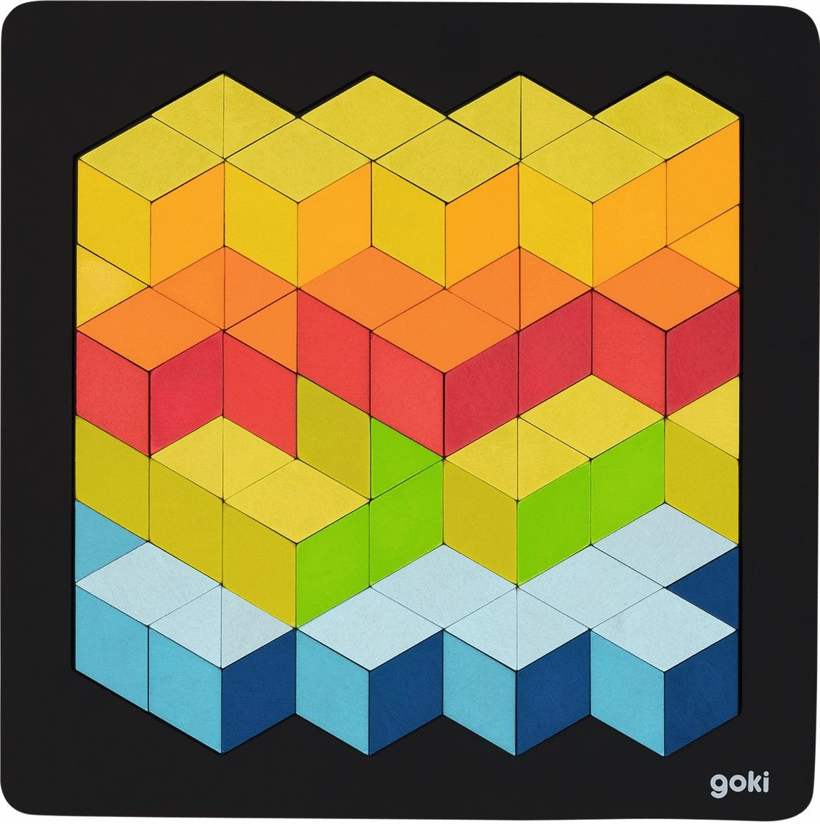 3D câu đố bằng gỗ