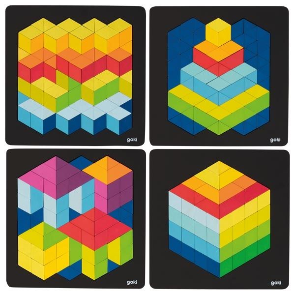 3D câu đố bằng gỗ