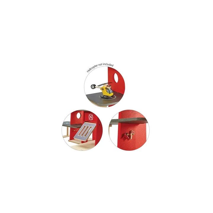 Trạm cứu hỏa bằng gỗ với các phụ kiện