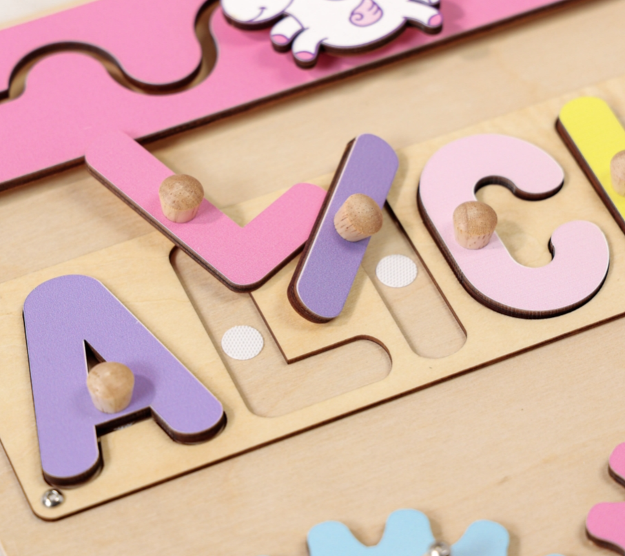 Busy board - Rectangle unicorn theme - Size L