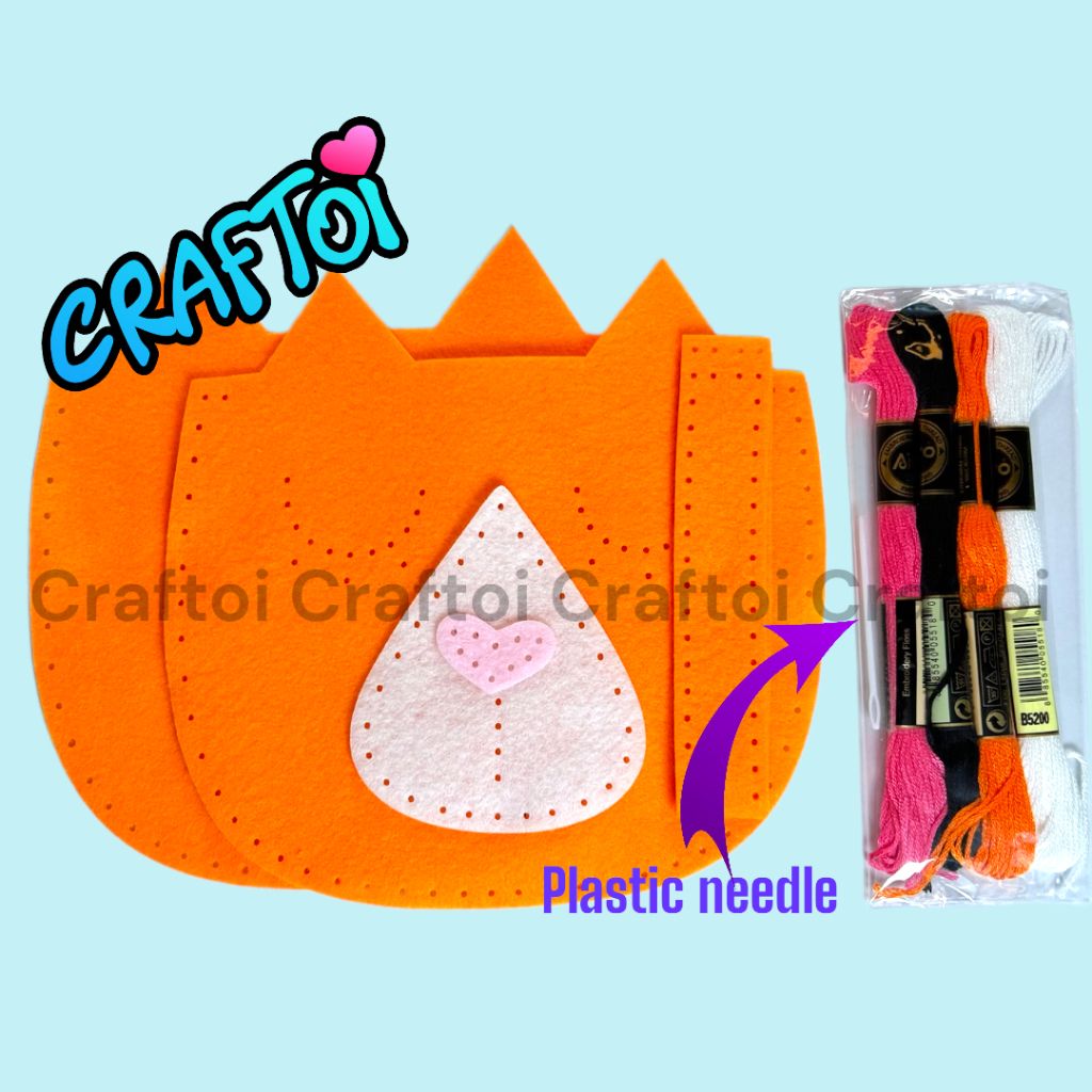 Bộ Thủ Công Trẻ Tự Làm Thú Bông CAT BAG