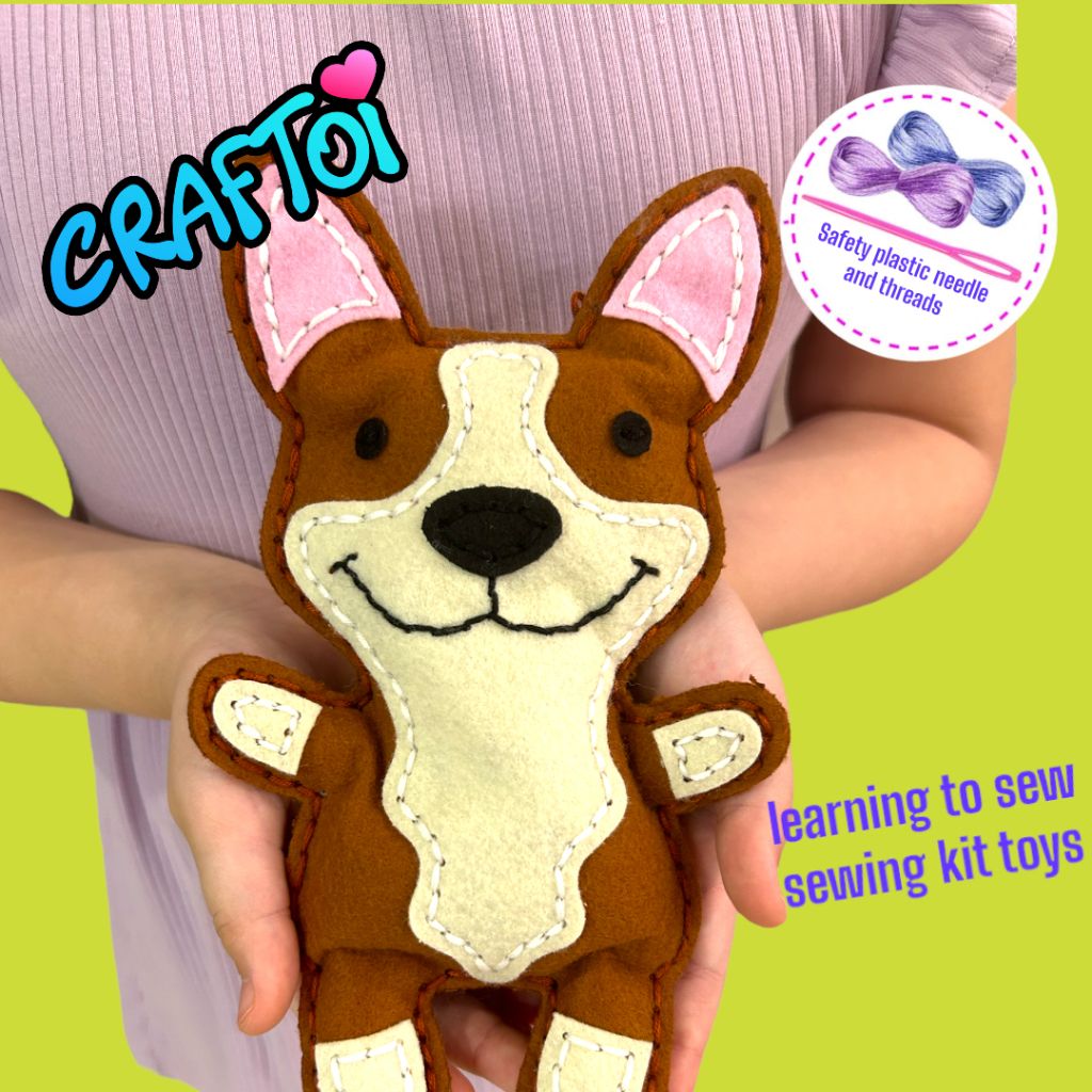Bộ Thủ Công Trẻ Tự Làm Thú Bông CORGI KING FLUFFY