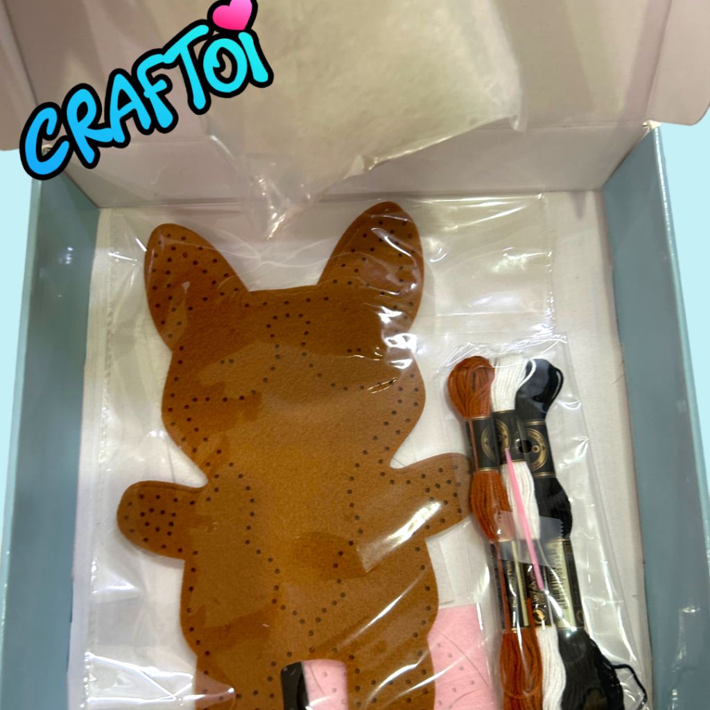 Bộ Thủ Công Trẻ Tự Làm Thú Bông CORGI KING FLUFFY